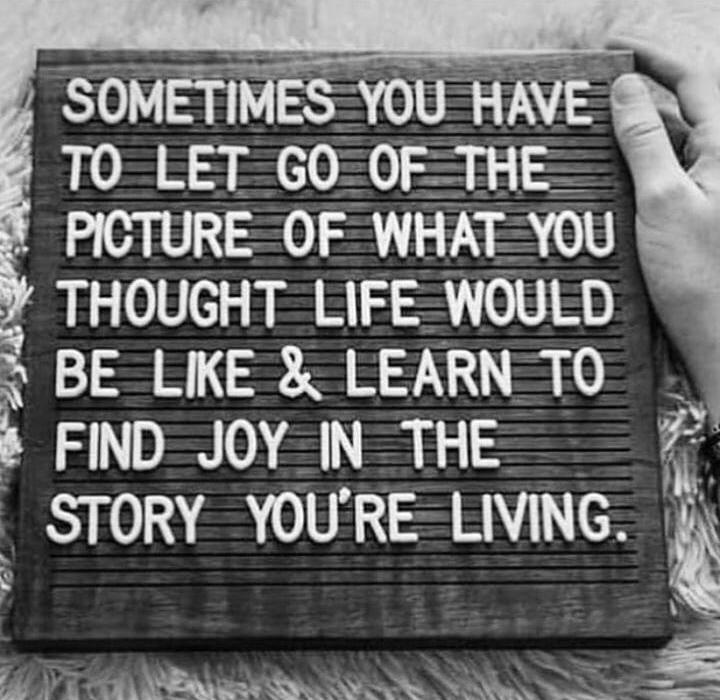 Find joy in the story you're living